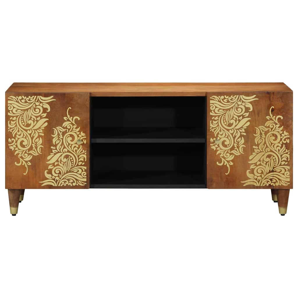Meuble TV Marron 105 x 33.5 x 46 cm Bois de manguier massif XIOS