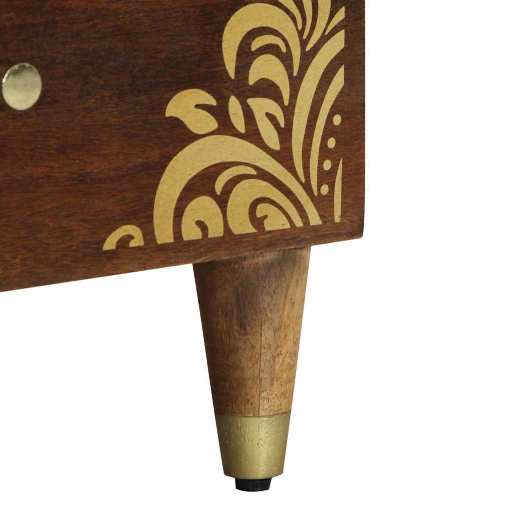 Cabinet de chevet avec tiroir marron miel 40 x 33 x 46 cm - XIOS