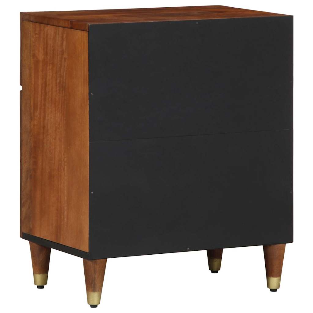Cabinet de chevet avec porte marron miel 50 x 33 x 60 cm - XIOS