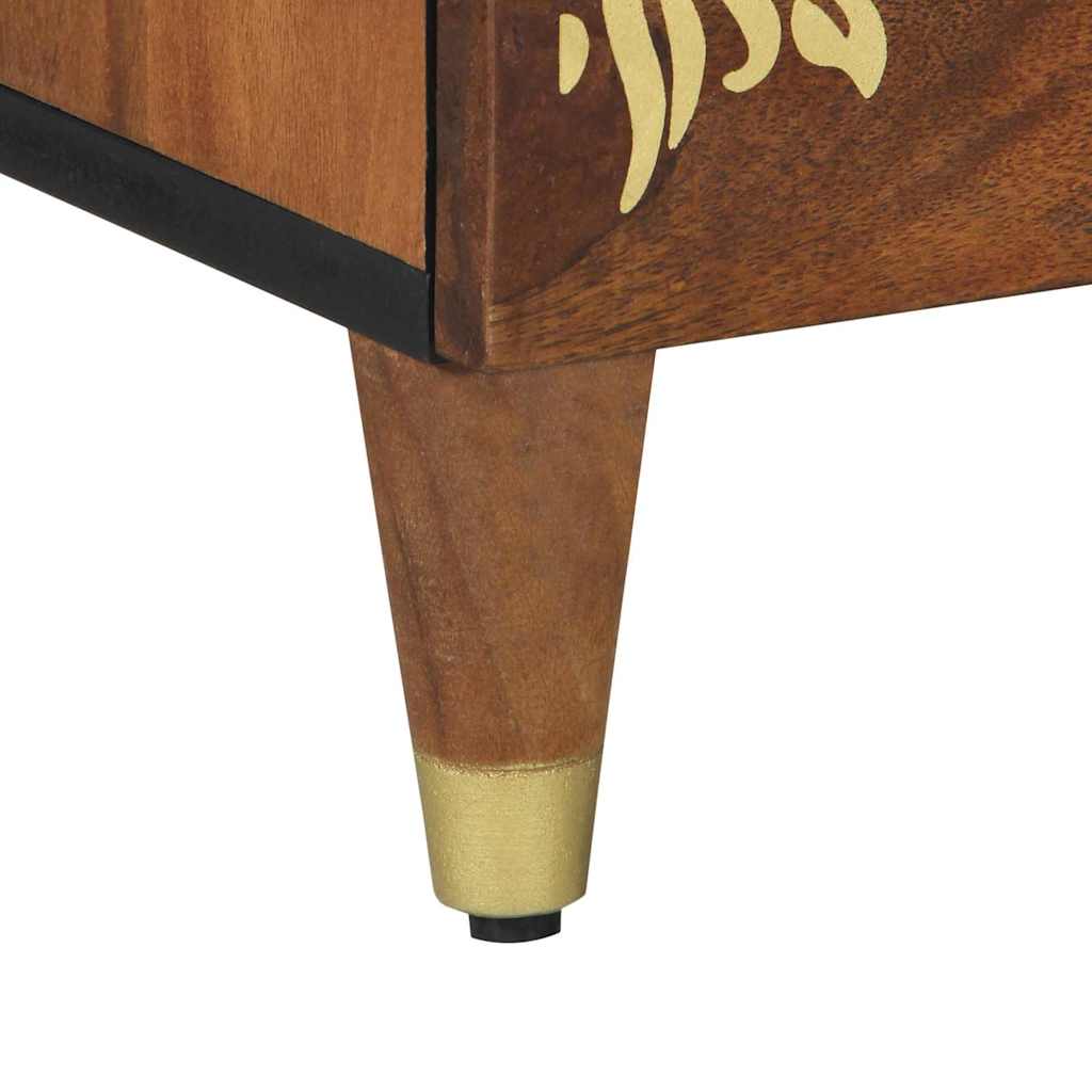 Cabinet de chevet avec tiroir marron miel 50 x 33 x 62 cm - XIOS