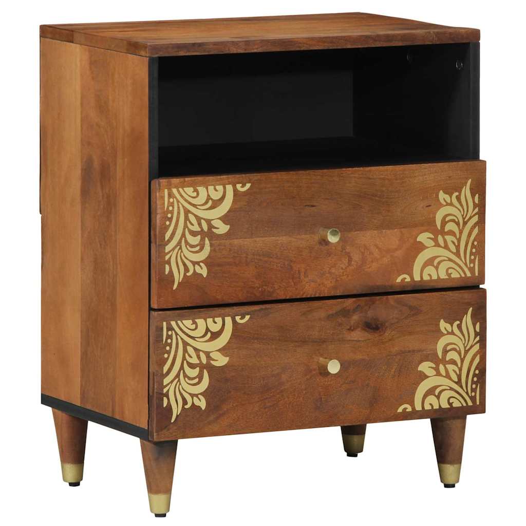 Cabinet de chevet avec tiroir marron miel 50 x 33 x 62 cm - XIOS
