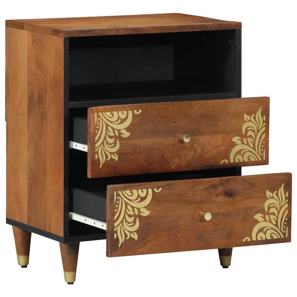 Cabinet de chevet avec tiroir marron miel 50 x 33 x 62 cm - XIOS