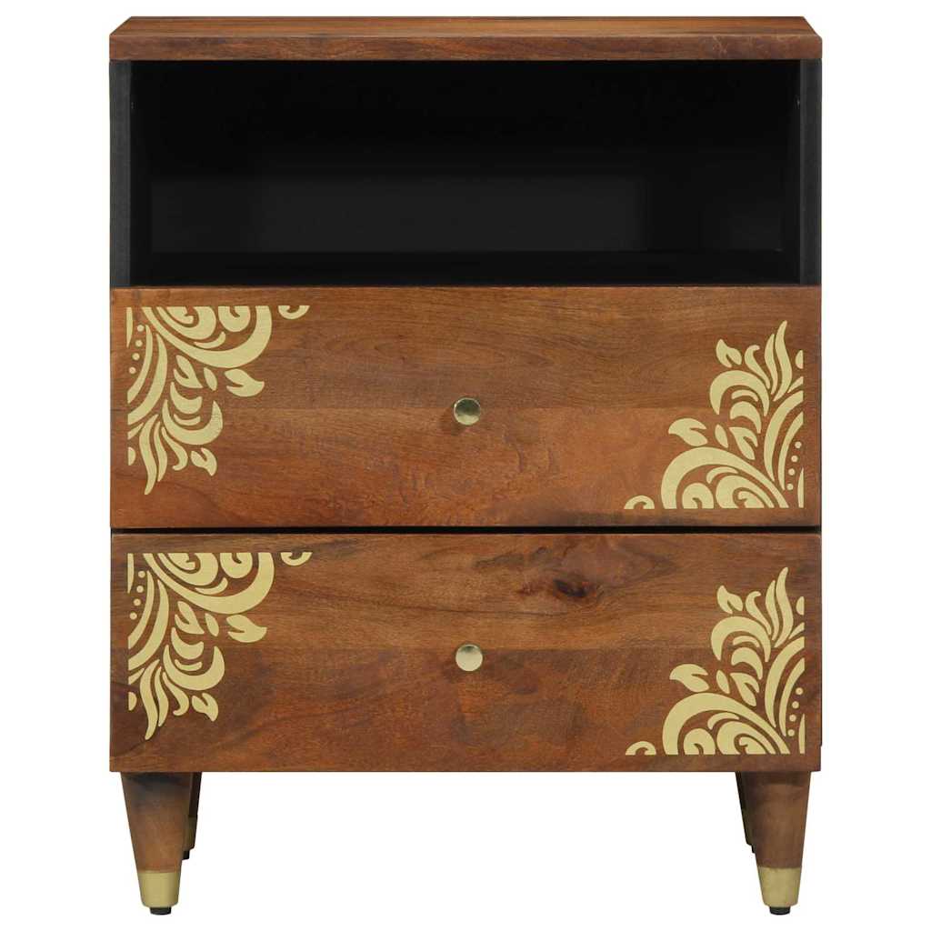 Cabinet de chevet avec tiroir marron miel 50 x 33 x 62 cm - XIOS