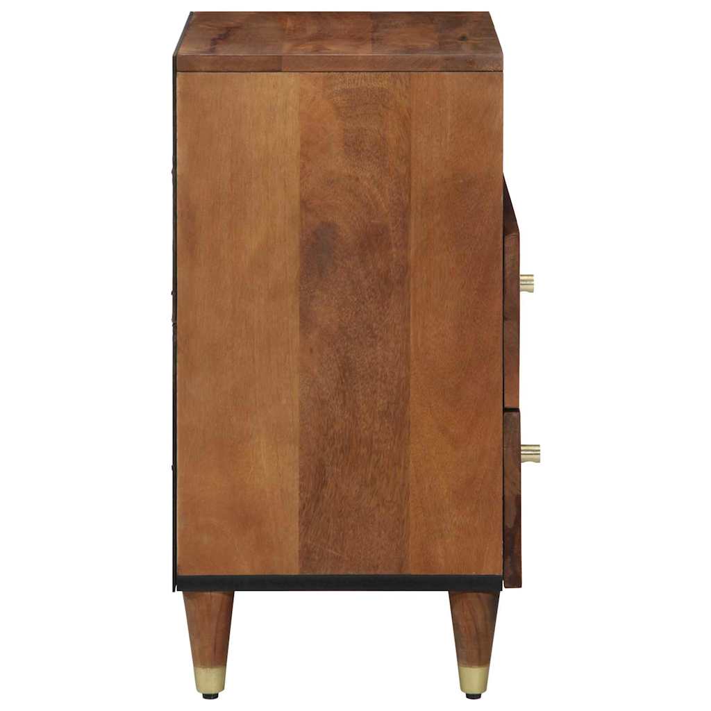 Cabinet de chevet avec tiroir marron miel 50 x 33 x 62 cm - XIOS