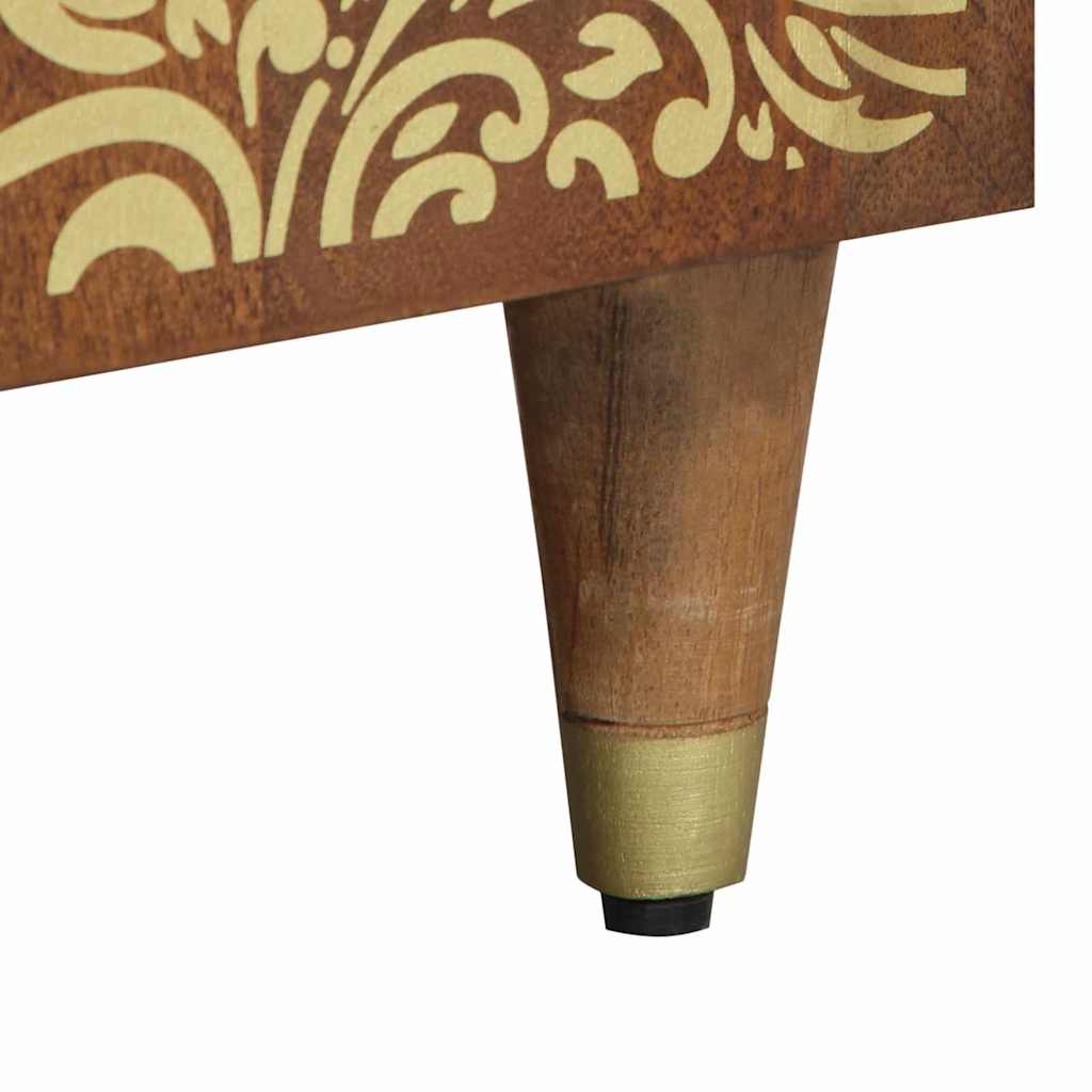 Cabinet de chevet avec porte marron miel 50 x 33 x 60 cm - XIOS