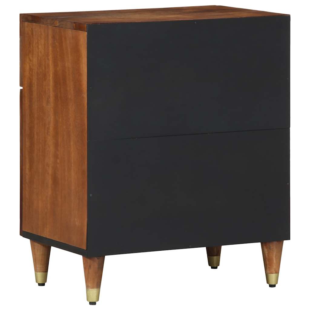 Cabinet de chevet avec porte marron miel 50 x 33 x 60 cm - XIOS