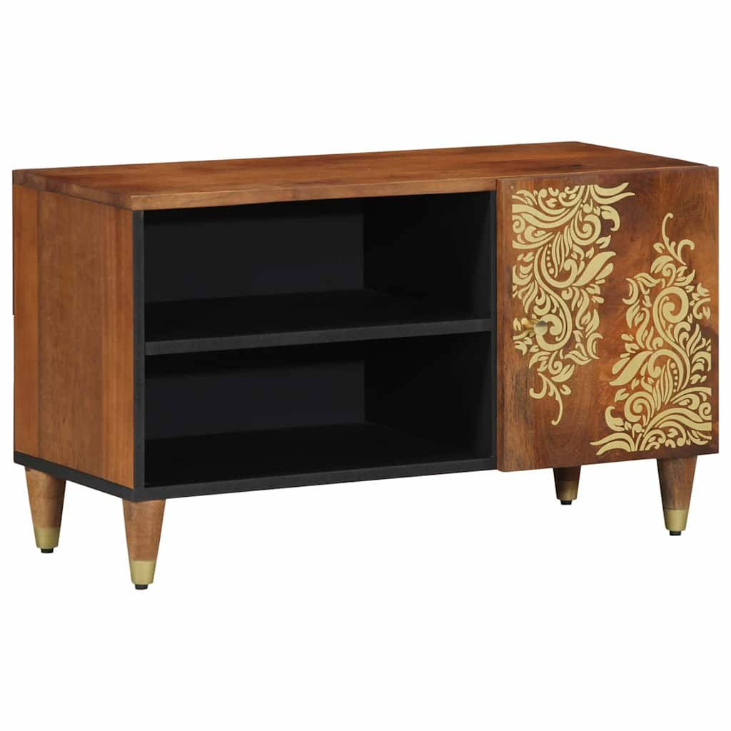 Meuble TV Marron 80 x 31.5 x 46 cm Bois de manguier massif XIOS