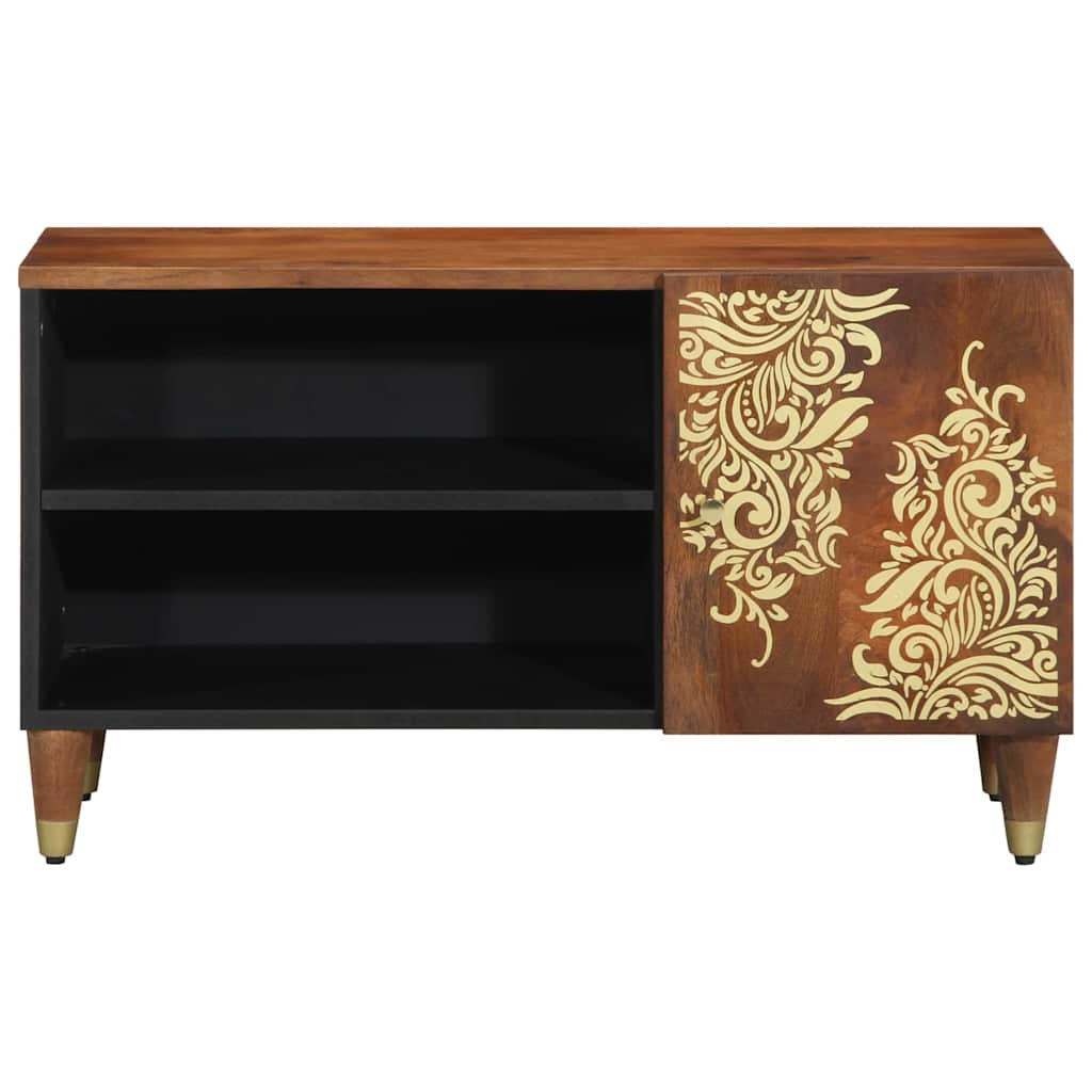Meuble TV Marron 80 x 31.5 x 46 cm Bois de manguier massif XIOS
