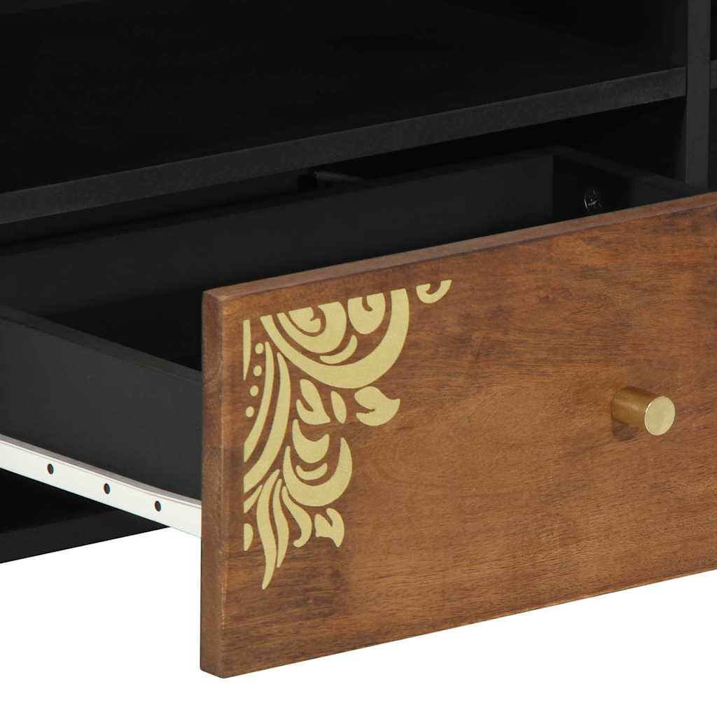 Meuble TV Marron 80 x 33.5 x 46 cm Bois de manguier massif XIOS
