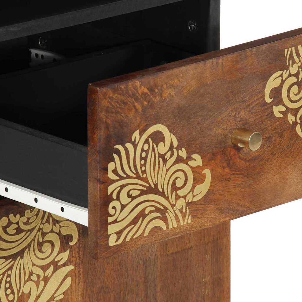 Buffet marron miel 38 x 33.5 x 160 cm Bois de manguier massif