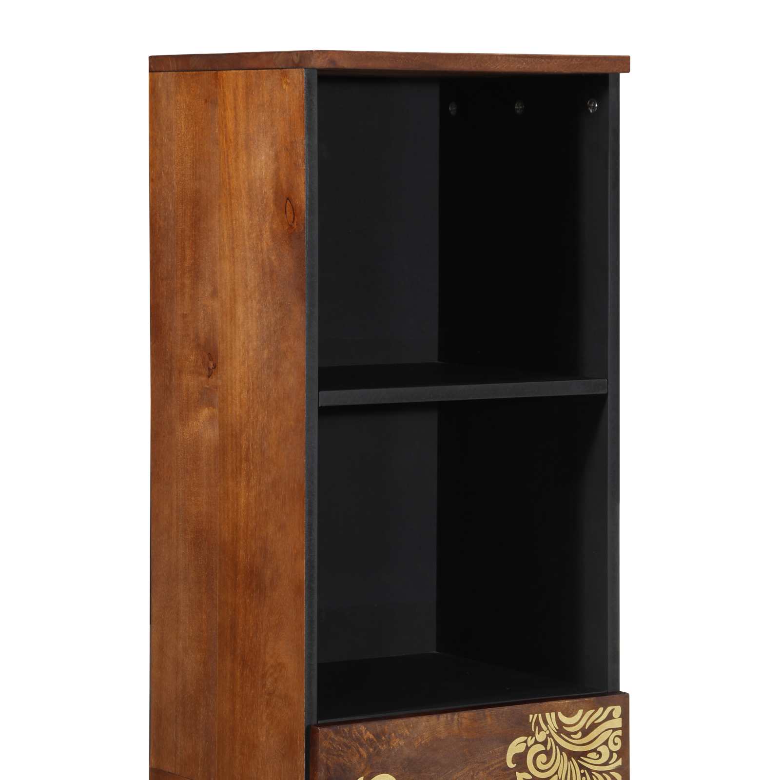 Armoire de salle de bain marron miel 38 x 33 x 160 cm