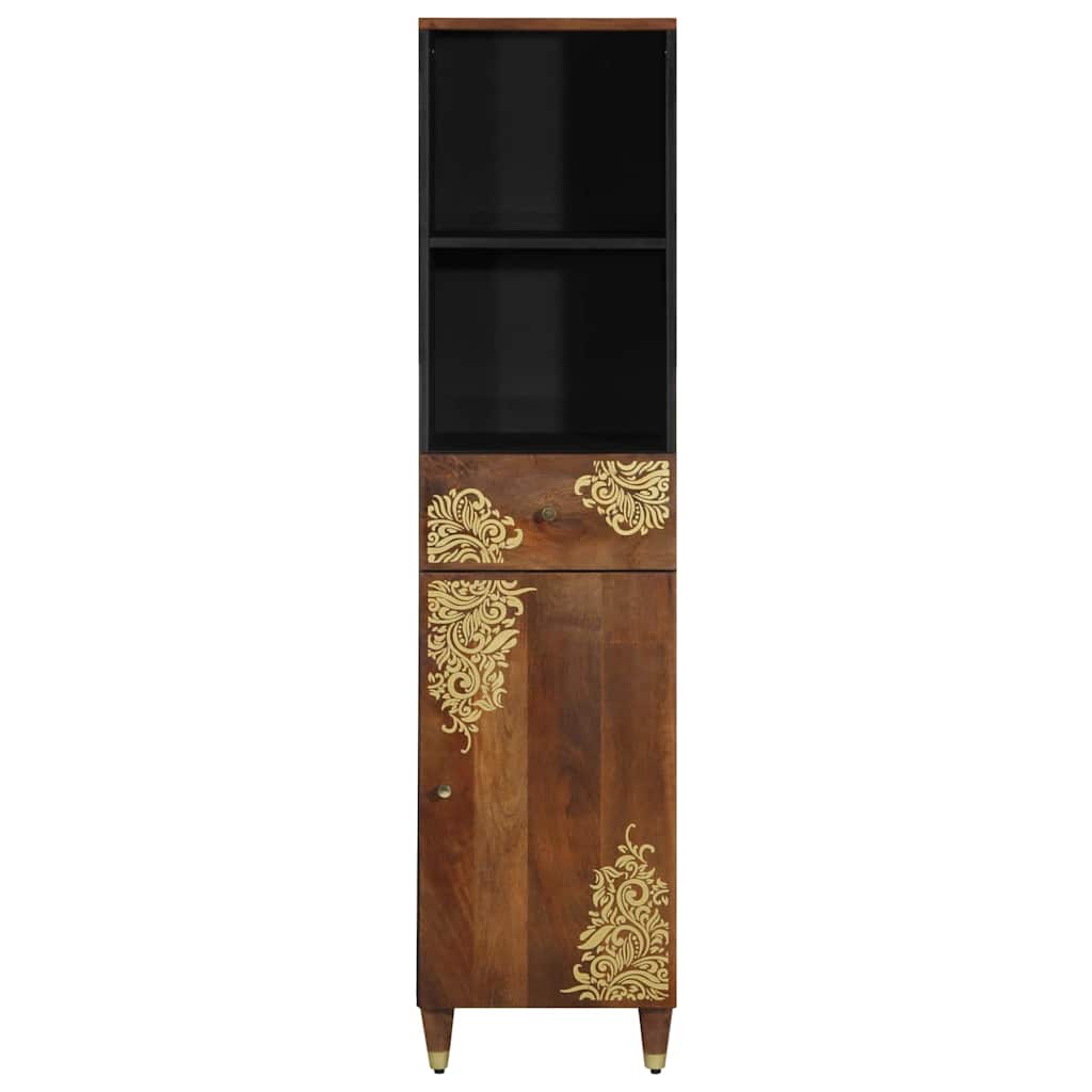 Buffet marron miel 38 x 33.5 x 160 cm Bois de manguier massif