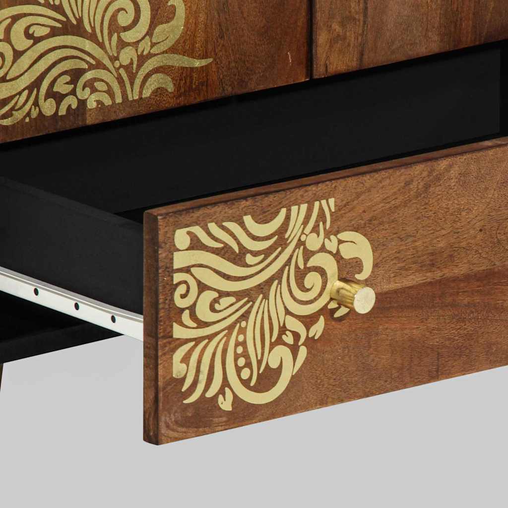 Haut Armoire Marron 60 x 33.5 x 100 cm Bois de manguier massif - XIOS