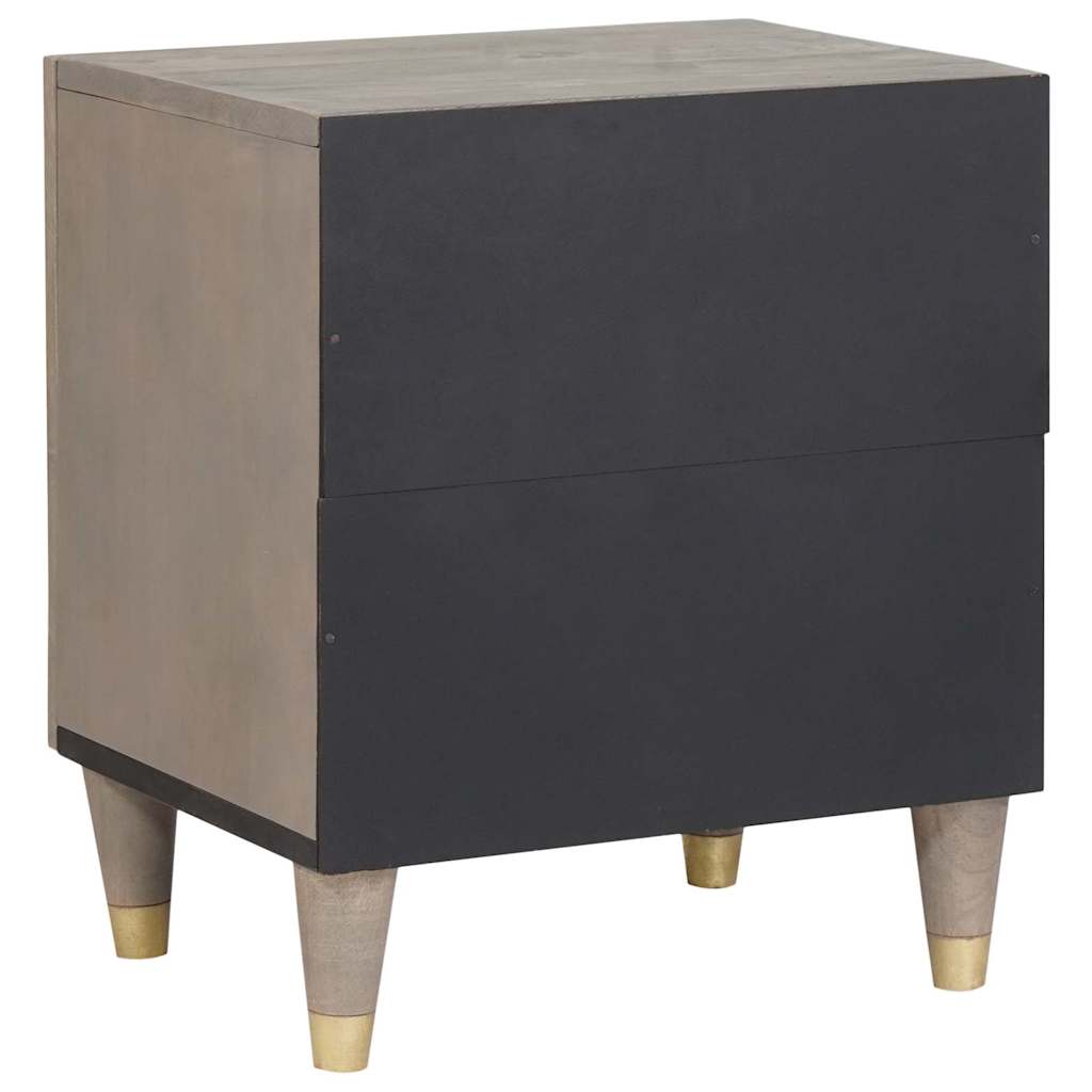 Cabinet de chevet avec porte Gris 40 x 33 x 46 cm - XIOS