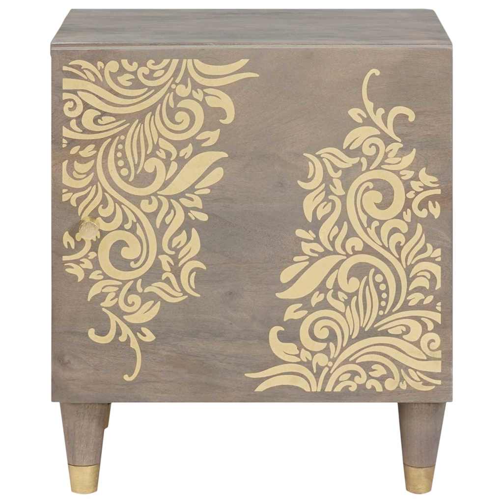 Cabinet de chevet avec porte Gris 40 x 33 x 46 cm - XIOS