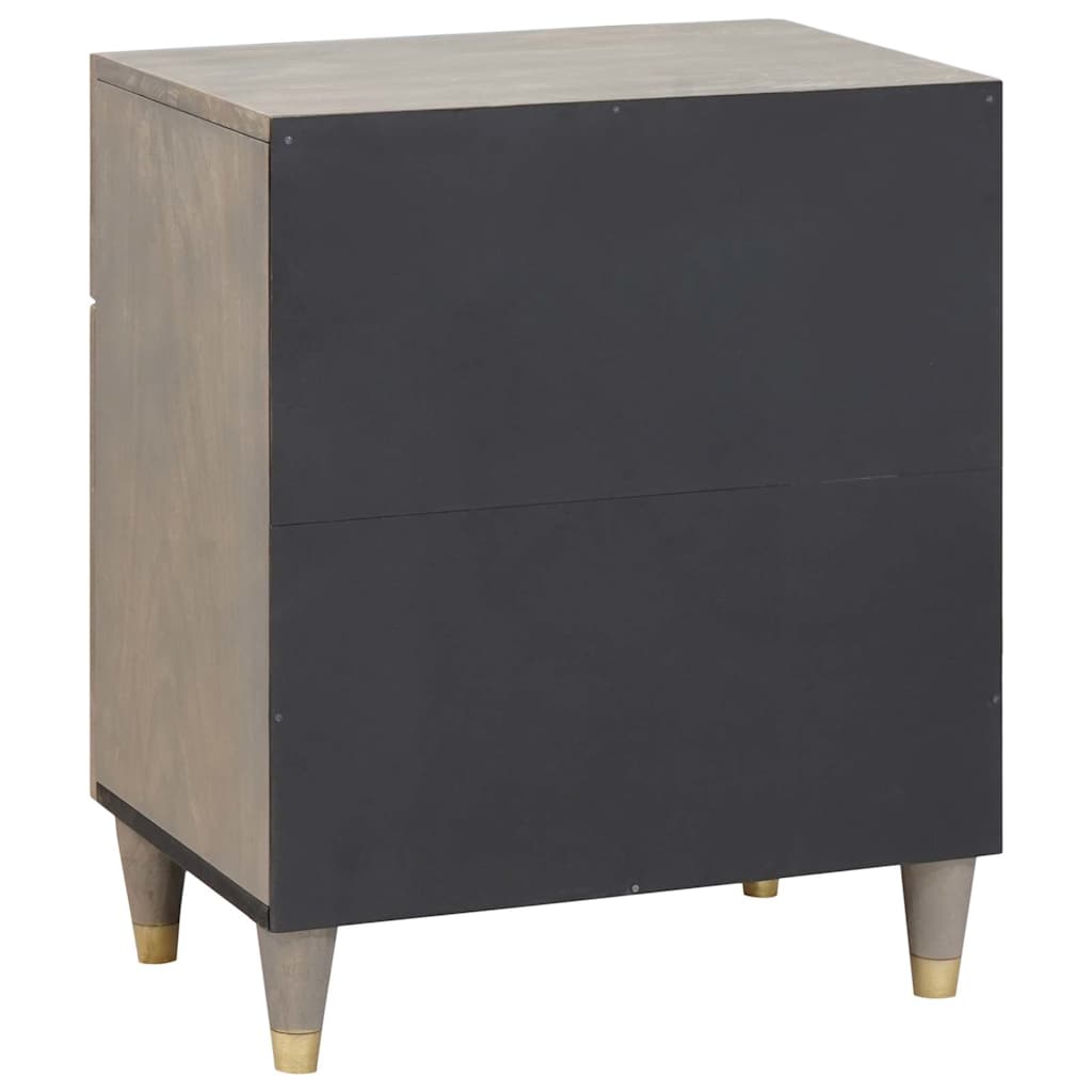 Cabinet de chevet avec porte avec tiroir Gris 50 x 33 x 60 cm - XIOS