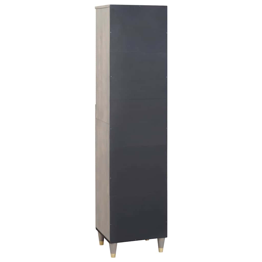 Buffet Gris 38 x 33.5 x 160 cm Bois de manguier massif
