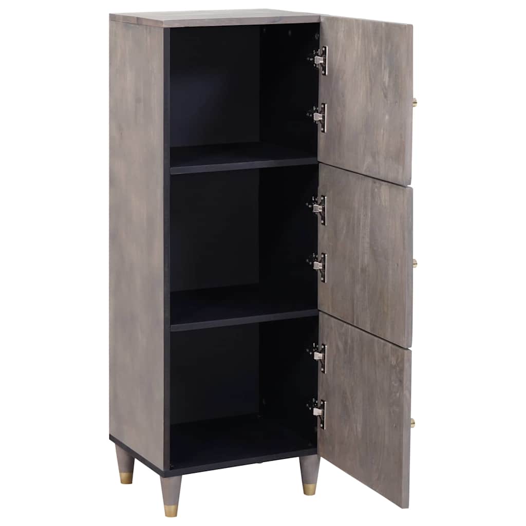 Haut Armoire avec tiroir Gris et or 40 x 33.5 x 110 cm XIOS