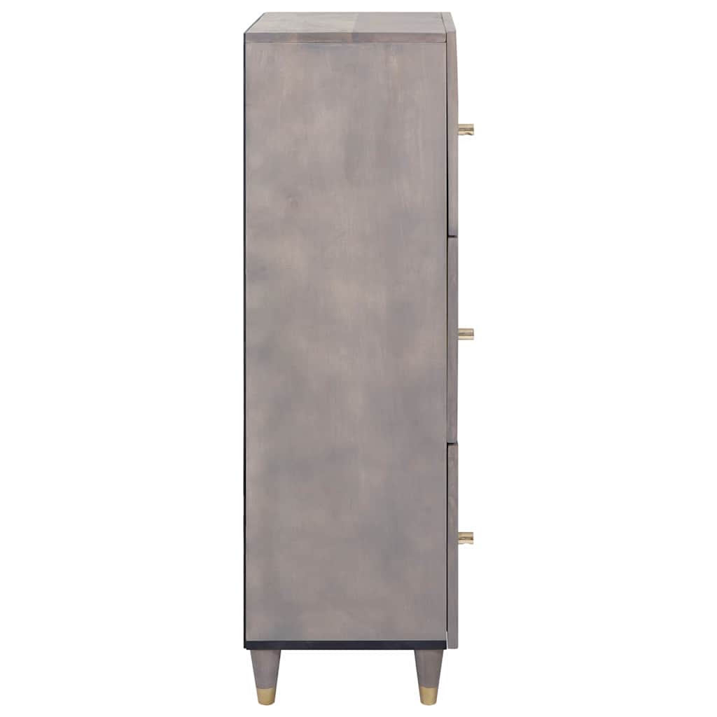 Haut Armoire avec tiroir Gris et or 40 x 33.5 x 110 cm XIOS