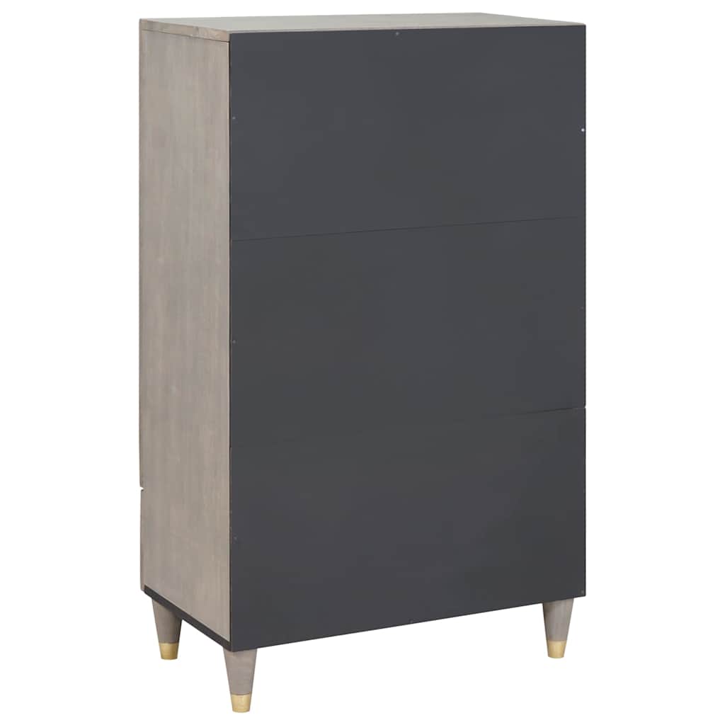 Haut Armoire avec étagère Gris et or 60 x 33.5 x 100 cm XIOS