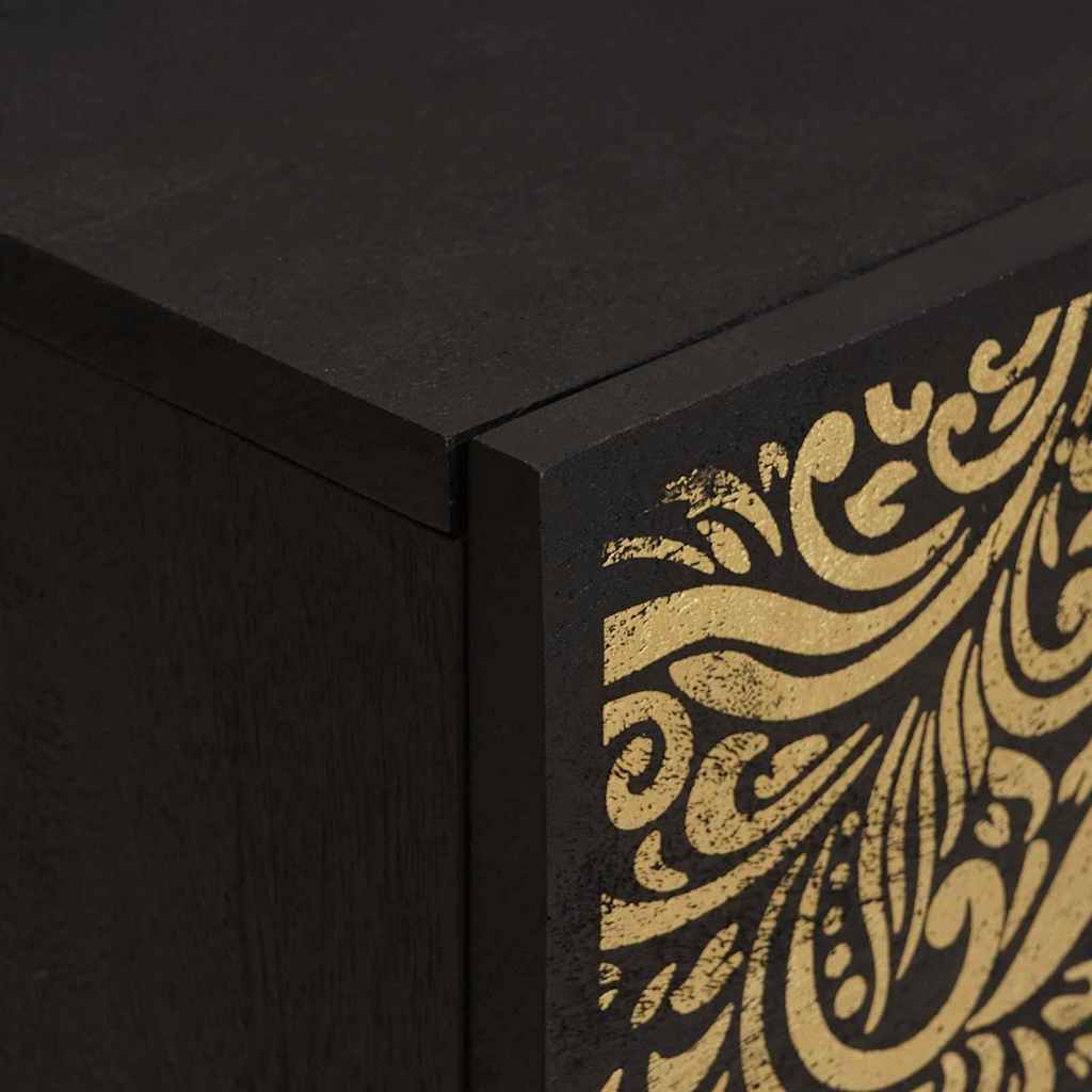 Cabinet de chevet avec porte Noir 40 x 33 x 46 cm - XIOS