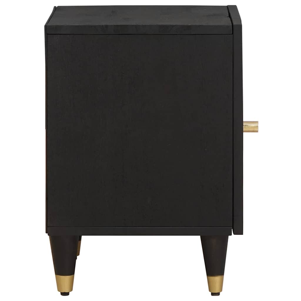 Cabinet de chevet avec porte Noir 40 x 33 x 46 cm - XIOS