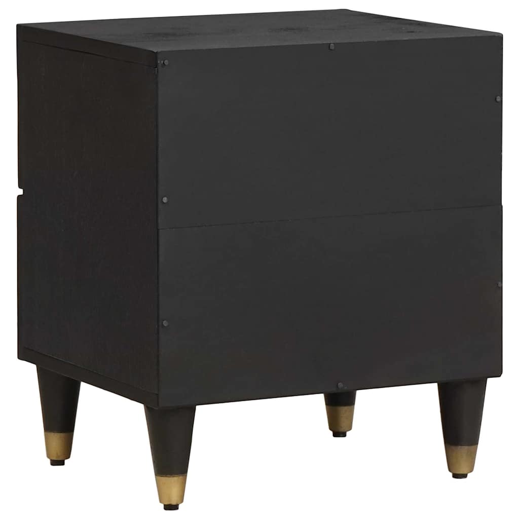 Cabinet de chevet avec tiroir 2 pcs Noir 40 x 33 x 46 cm - XIOS