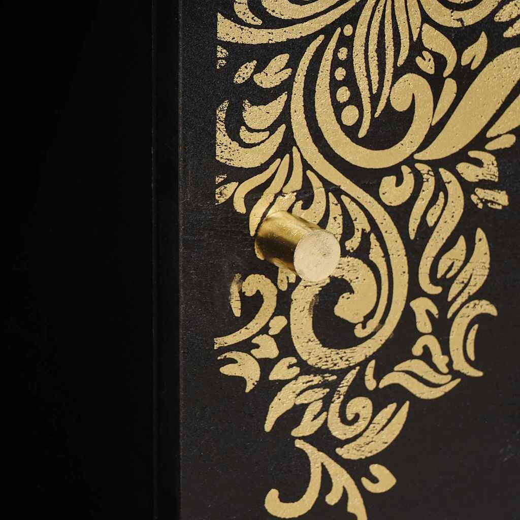 Table basse Noir 80 x 50 x 40 cm Bois de mangue massif - XIOS