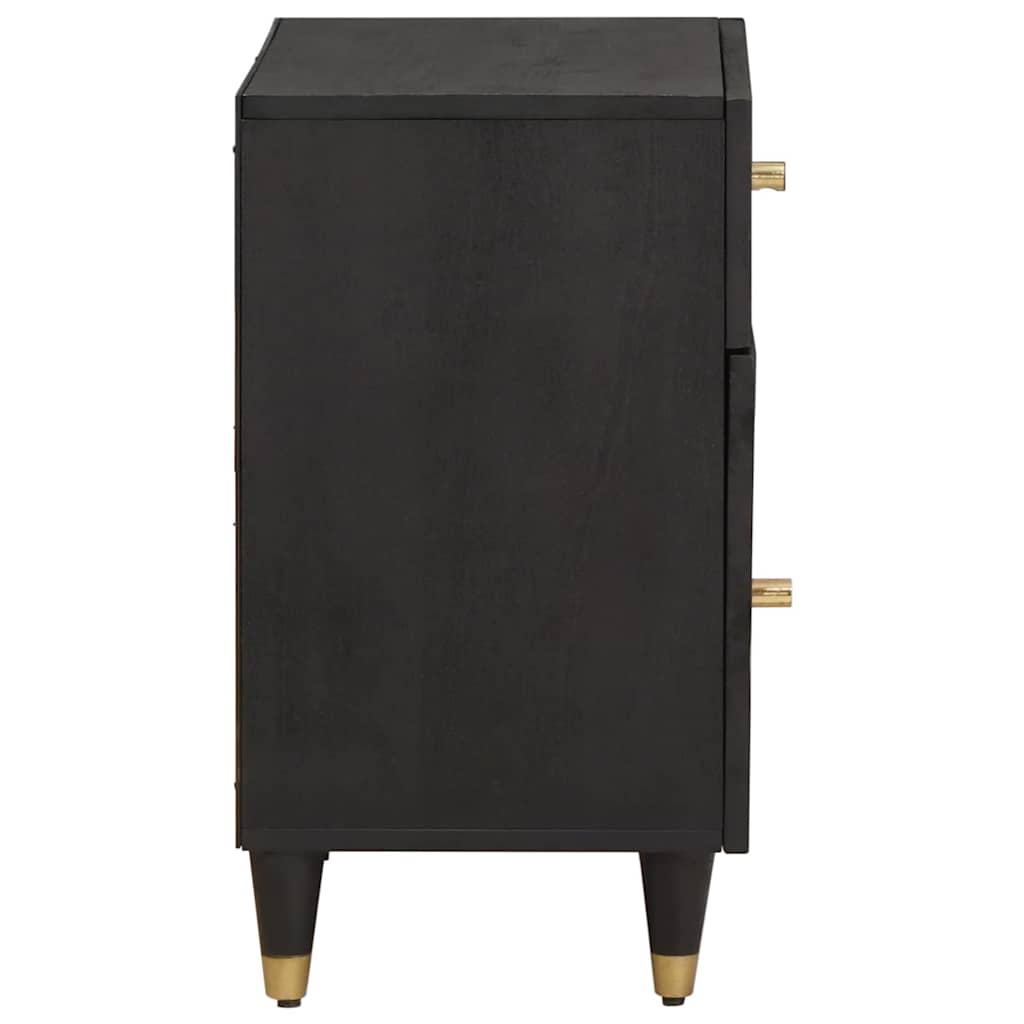Cabinet de chevet avec porte avec tiroir Noir 50 x 33 x 60 cm - XIOS