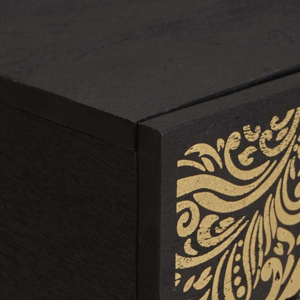 Table basse Noir 100 x 54 x 40 cm Bois de mangue massif - XIOS