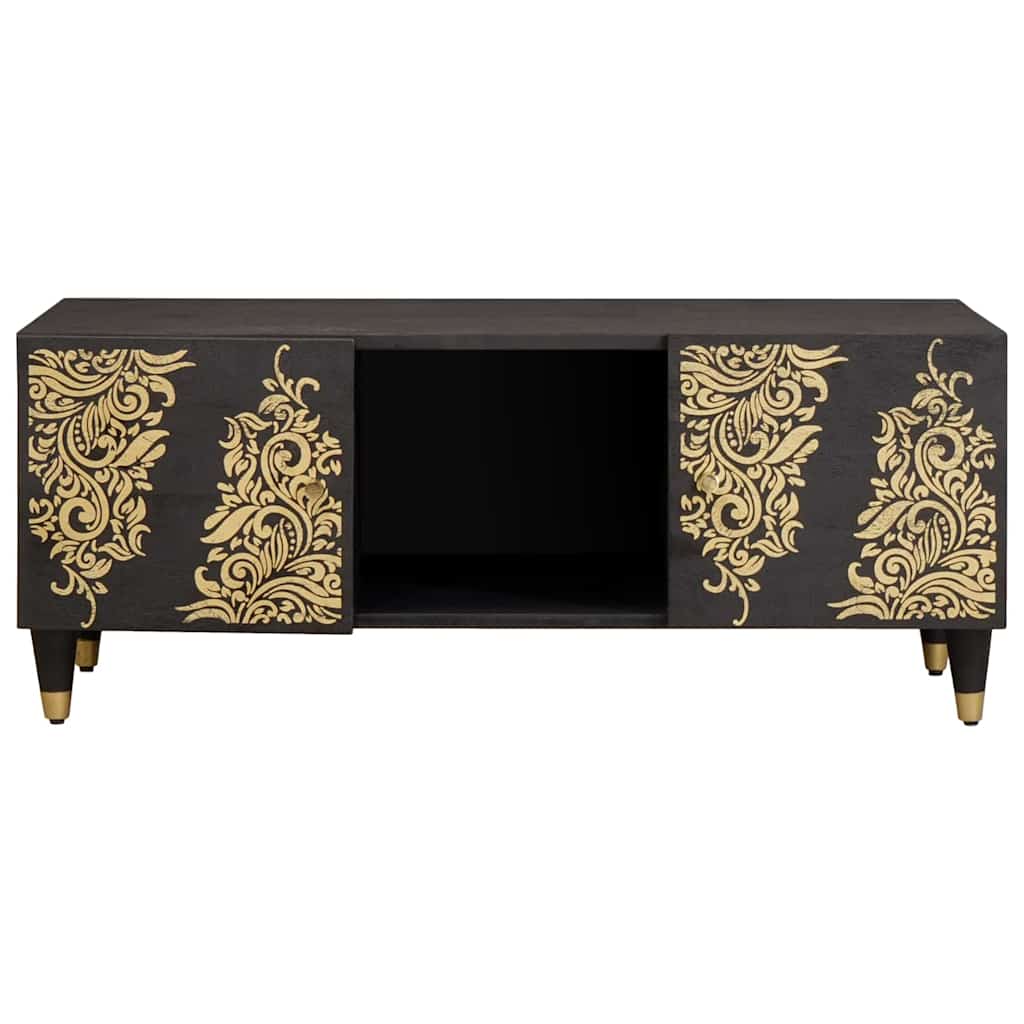 Table basse Noir 100 x 54 x 40 cm Bois de mangue massif - XIOS