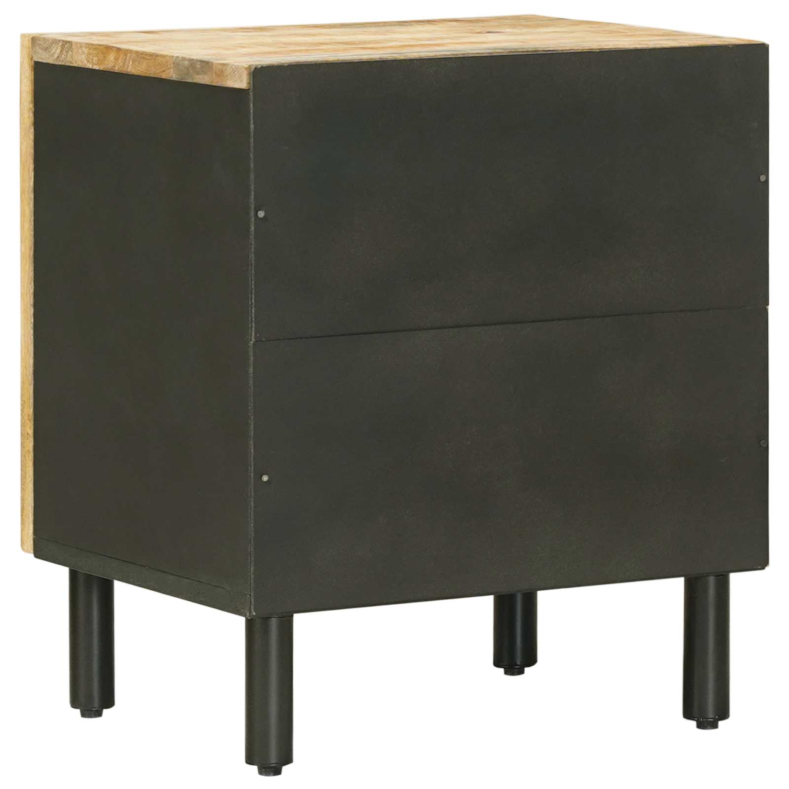 Table de chevet 2 pc Naturel 40 x 33 x 46 cm