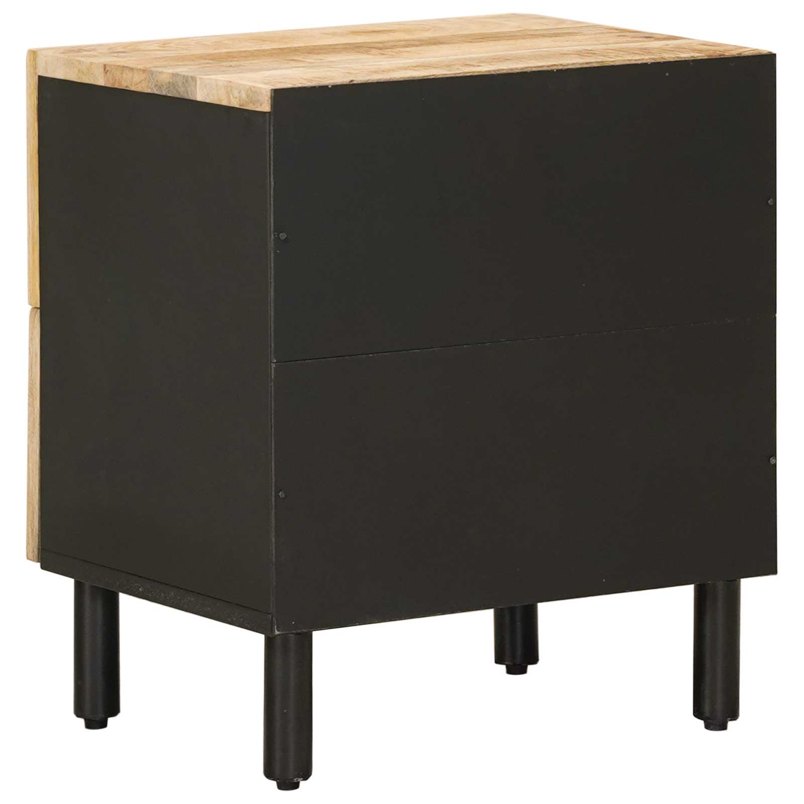 Table de chevet 2 pc Naturel 40 x 33 x 46 cm