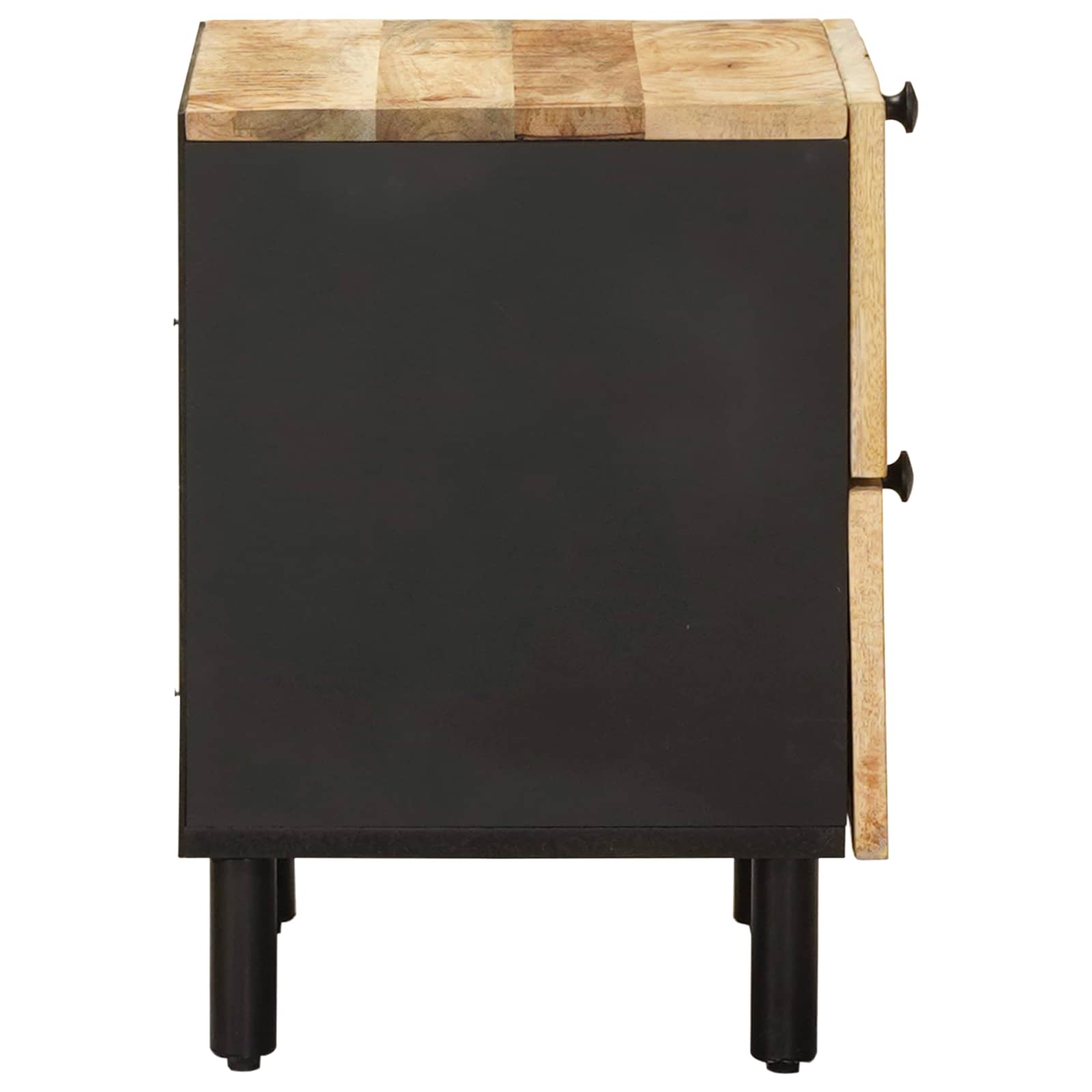 Table de chevet 2 pc Naturel 40 x 33 x 46 cm