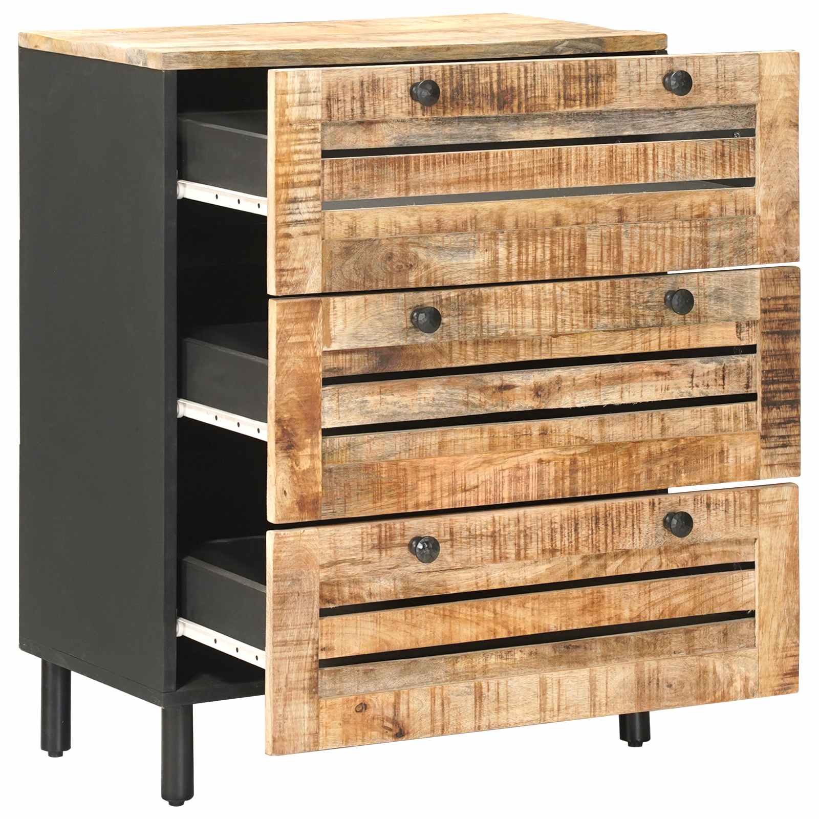 Armoires de rangement 60 x 33 x 75 cm Bois de mangue massif