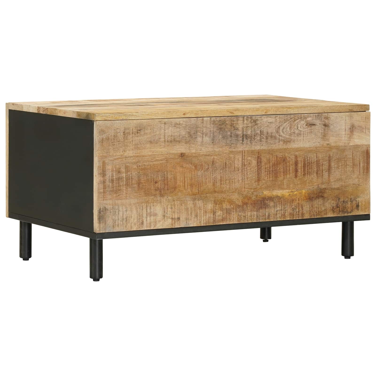 Table basse Naturel 80 x 50 x 40 cm Bois de mangue massif