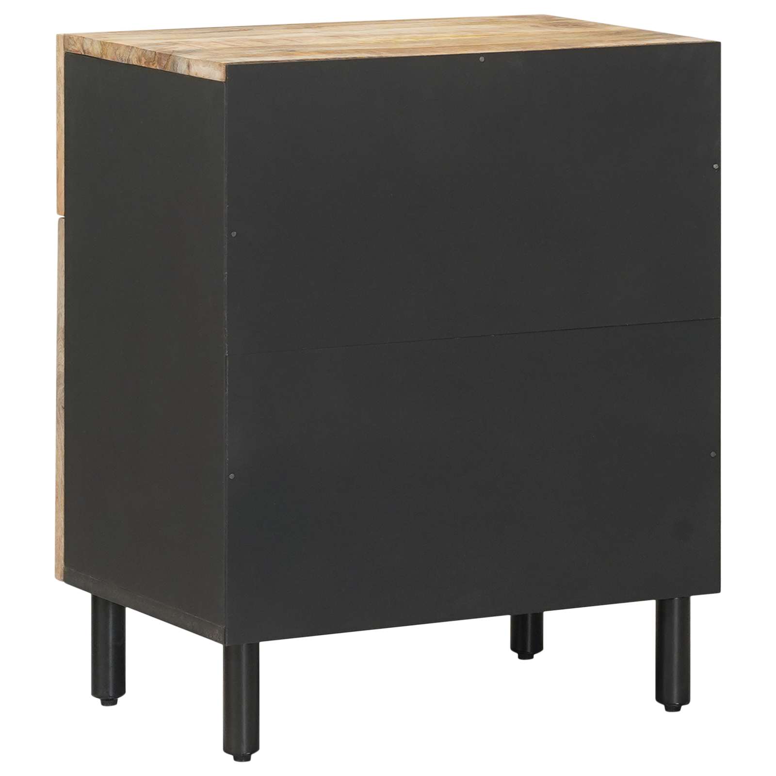 Table de chevet Naturel 50 x 33 x 60 cm Bois de mangue massif