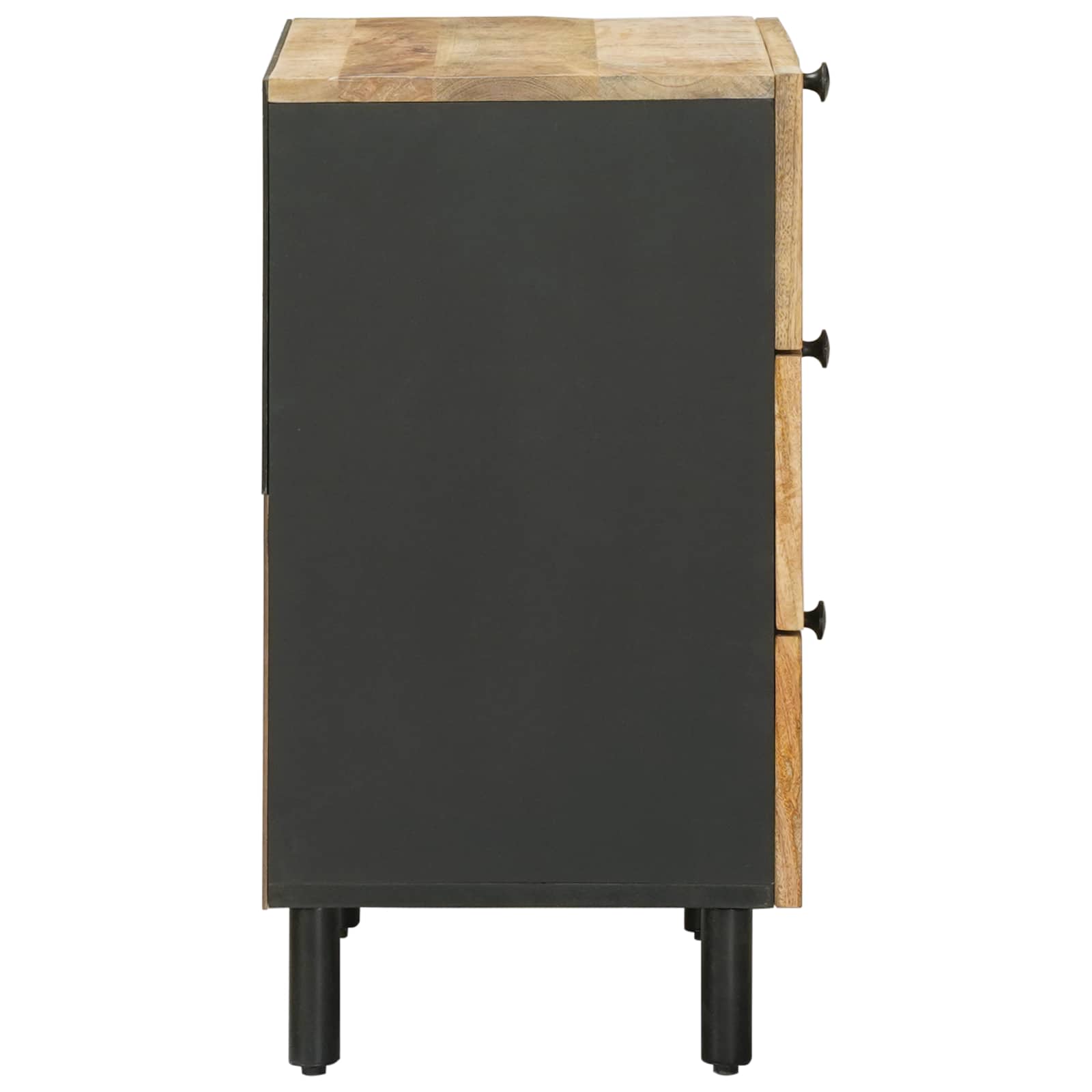 Table de chevet Naturel 50 x 33 x 62 cm Bois de mangue massif