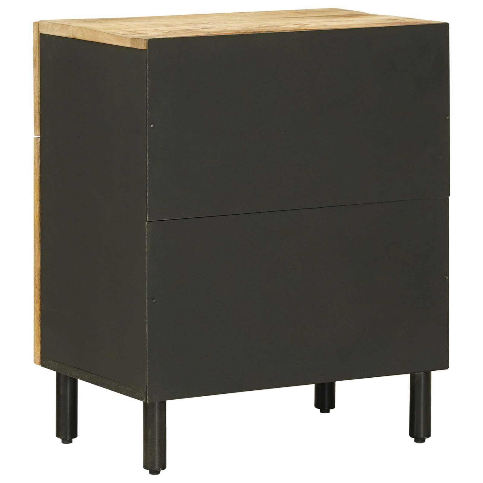 Table de chevet Naturel 50 x 33 x 60 cm Bois de mangue massif