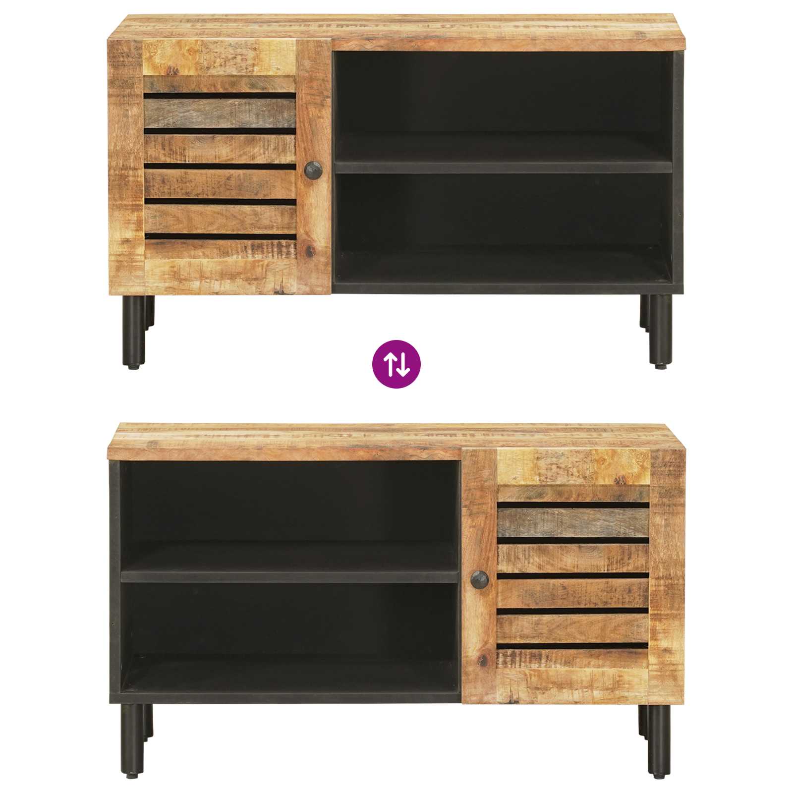 Armoires de rangement Naturel 80 x 33 x 46 cm