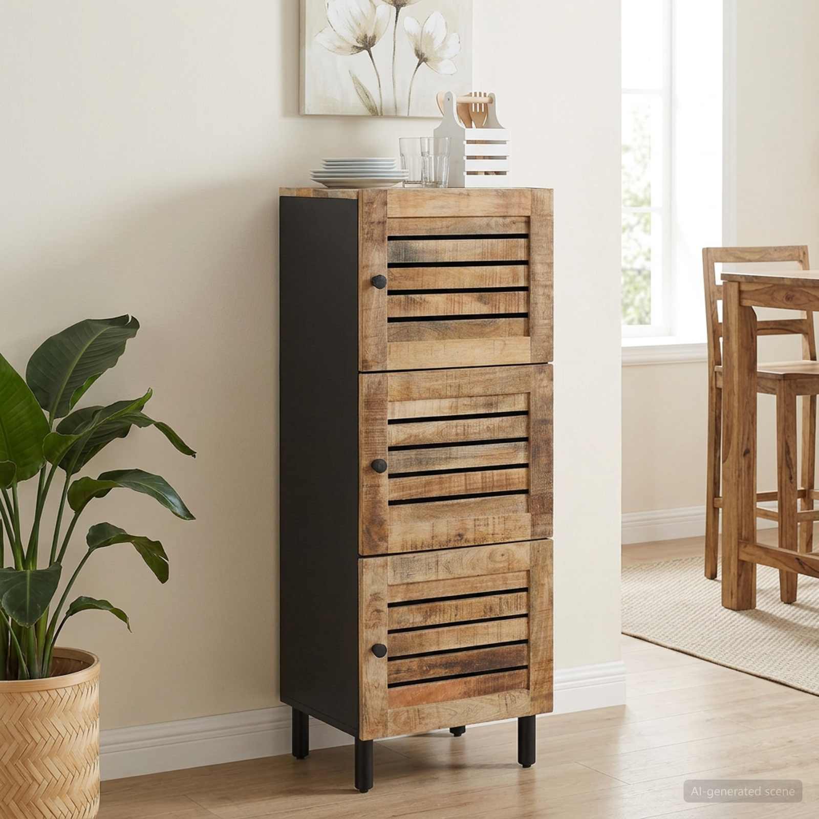 Armoires de rangement Naturel 40 x 33 x 110 cm
