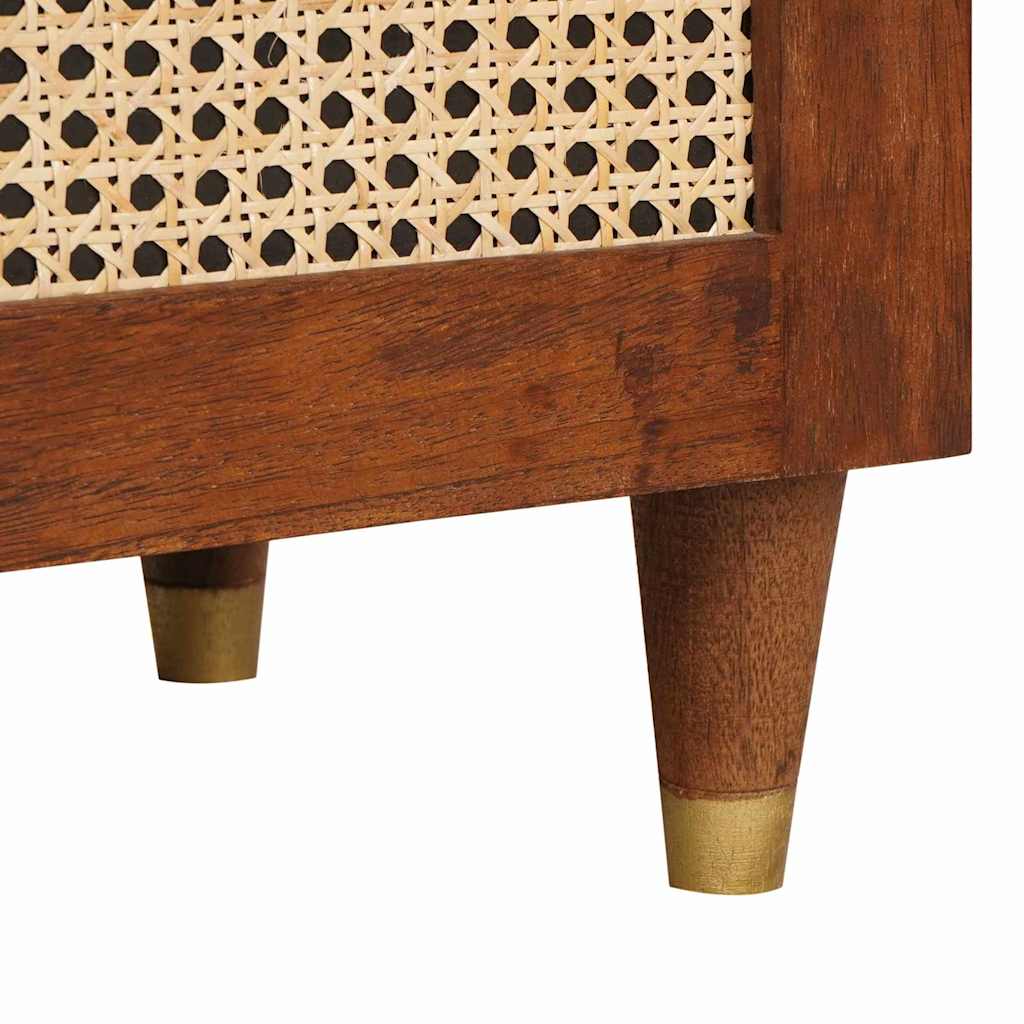 Buffet Marron 40 x 33.5 x 75 cm Rotin et bois de mango massif - XIOS