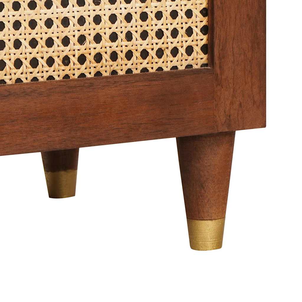 Buffet Marron 60 x 33.5 x 75 cm Rotin et bois de mango massif - XIOS