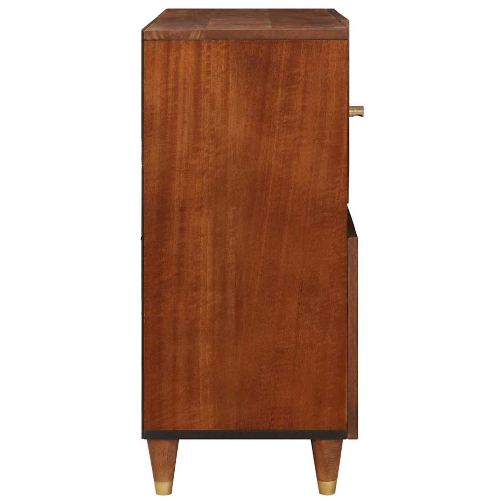 Buffet Marron 80 x 33,5 x 75 cm Rotin et bois de mango massif - XIOS