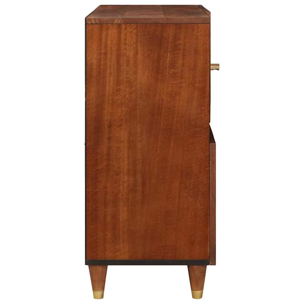 Buffet Marron 80 x 33,5 x 75 cm Rotin et bois de mango massif - XIOS