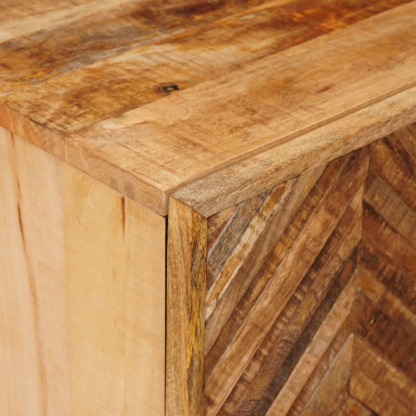 Table de chevet Marron 40 x 33,5 x 46 cm Bois de mangue massif - XIOS