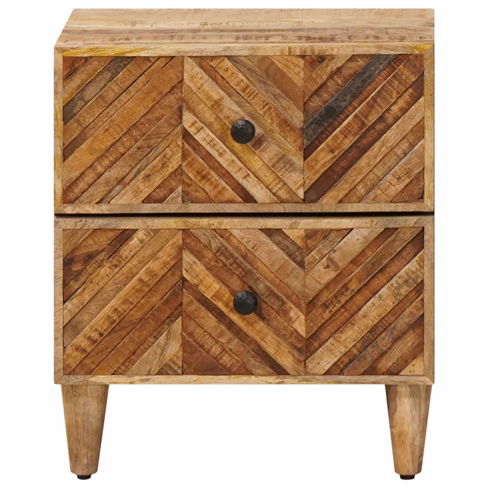Table de chevet avec tiroir 2 pcs Marron 40 x 33,5 x 46 cm - XIOS