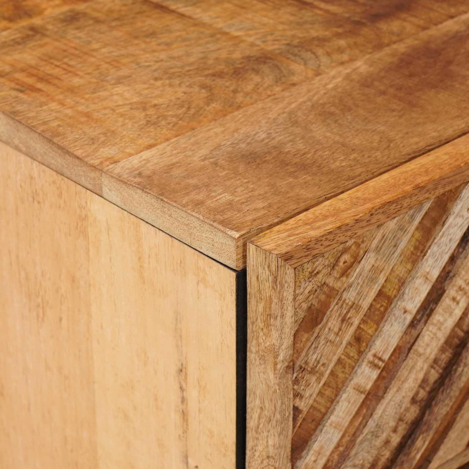 Table de chevet Marron 50 x 33 x 60 cm Bois de mangue massif - XIOS