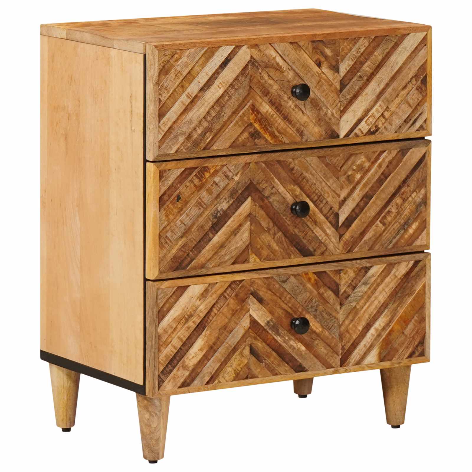Table de chevet Marron 50 x 33 x 60 cm Bois de mangue massif - XIOS