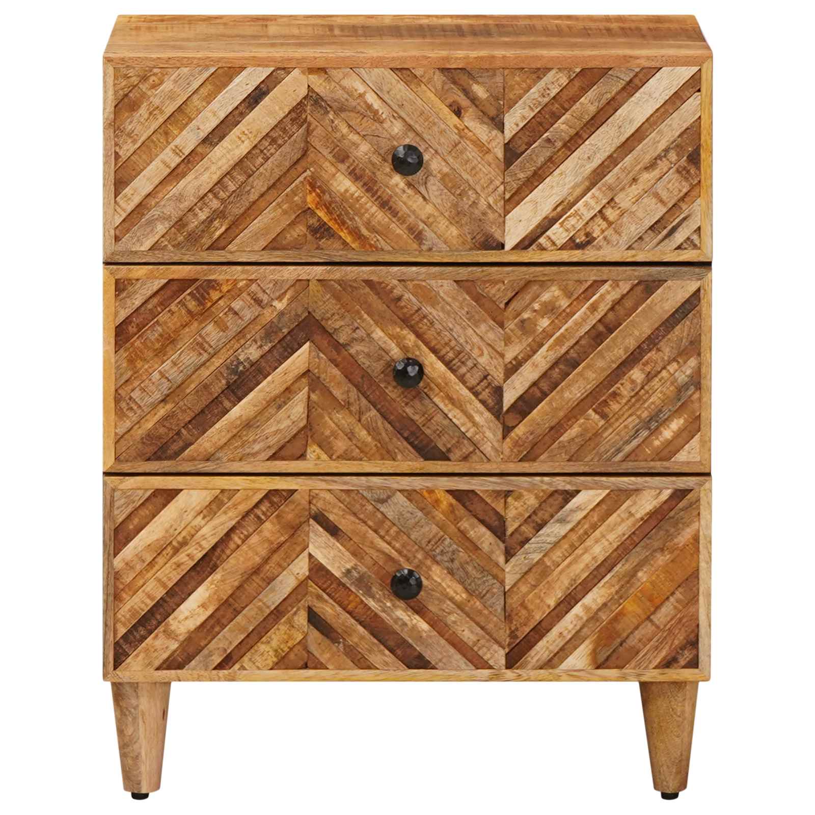 Table de chevet Marron 50 x 33 x 60 cm Bois de mangue massif - XIOS
